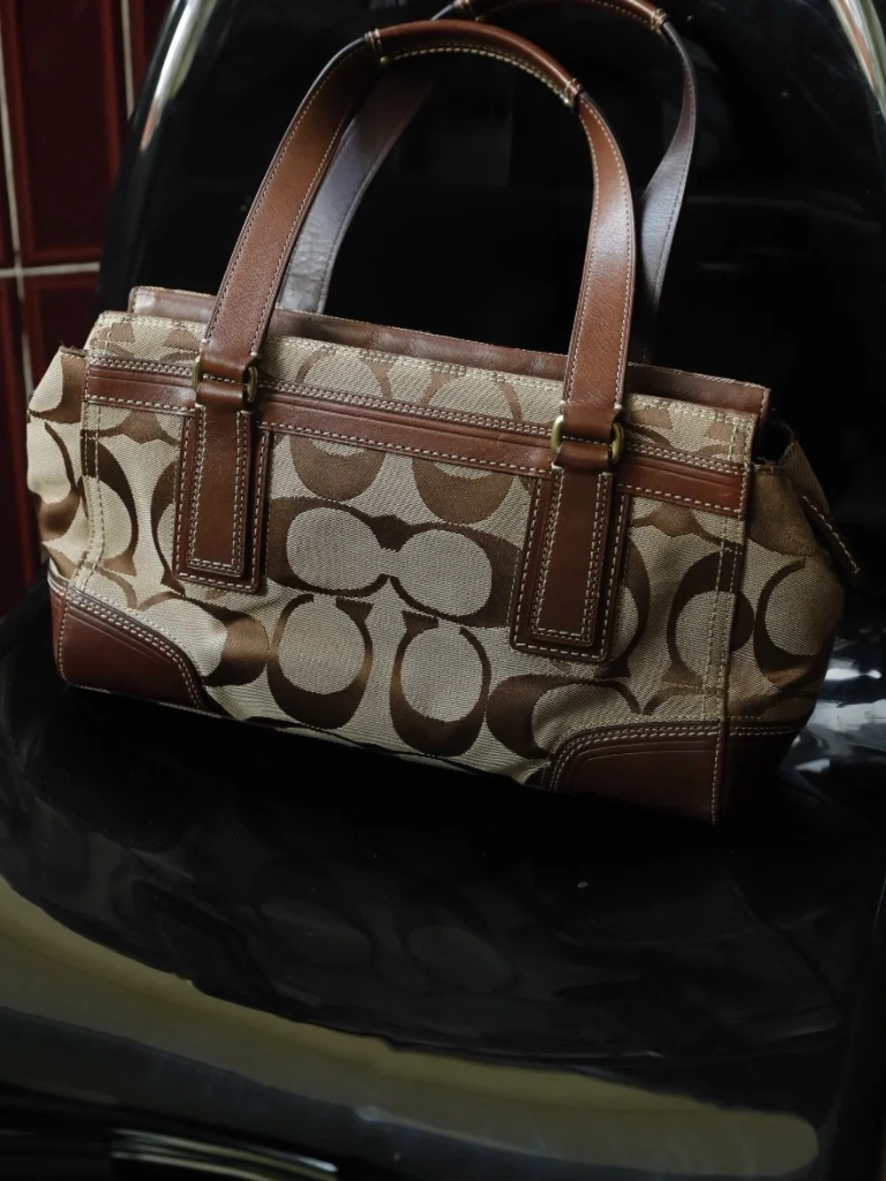Vintage coach boho bag